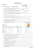 Vorschau - Arbeitsblätter - Materialpaket Simple Past Intro, Verneinung, Fragen - Seite 2