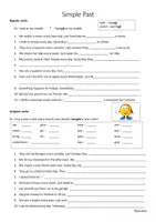 Aperçu - Feuilles d'exercices - Anglais : Simple Past step by step incl. negation - Page de couverture
