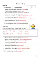 Aperçu - Feuilles d'exercices - Anglais : Simple Past step by step incl. negation - Page 3