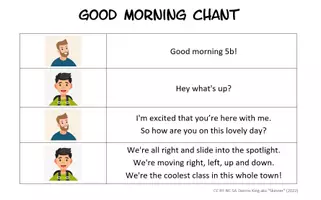 Vorschau - Lehrpläne/Lehrermaterial - Good morning chant / Begrüßungsritual (5. Klasse / 6. Klasse) - Seite 2
