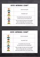 Vorschau - Lehrpläne/Lehrermaterial - Good morning chant / Begrüßungsritual (5. Klasse / 6. Klasse) - Deckblatt