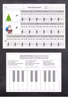 Vorschau - Arbeitsblätter - Fröhliche Weihnacht überall - Musizieren mit Dreiklängen (Weihnachtslied) - Deckblatt