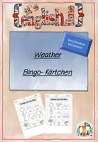Vorschau - Spiele - ENGLISCH Weather Bingo Paare finden Spiel - Deckblatt