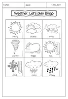 Vorschau - Spiele - ENGLISCH Weather Bingo Paare finden Spiel - Seite 3