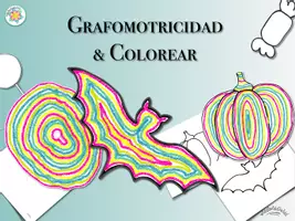 Vista previa - Manualidades / Dibujos para colorear - Grafomotricidad & Colorear „HALLOWEEN“ - Portada