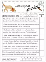 Vorschau - Arbeitsblätter - Mini-Lesespur Verkehrszeichen - Seite 3