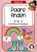 Vorschau - Unterrichtsreihen - Paare finden (Groß- & Kleinbuchstaben) - Deckblatt