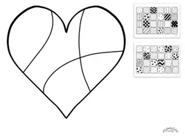Vista previa - Manualidades / Dibujos para colorear - Pattern Art / Pop Art "Paz“ - página 3