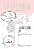 Vorschau - Bildkarten - Osterferien-Buch - Meine Osterferienerlebnisse - Ferienerlebnisse - Ferienhausaufgaben - Ferienbuch - Osterhase - Deckblatt