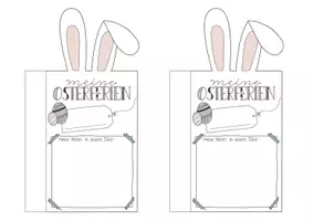 Vorschau - Bildkarten - Osterferien-Buch - Meine Osterferienerlebnisse - Ferienerlebnisse - Ferienhausaufgaben - Ferienbuch - Osterhase - Seite 1