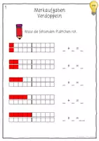 Vorschau - Arbeitsblätter - Verdoppeln und Halbieren mit Symmetrie – Muster spiegeln & legen | Mathe Klasse 1–2 - Seite 2