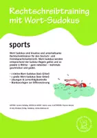 Vorschau - Spiele - Wortsudoku Englisch: sports - Deckblatt