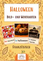 Vorschau - Spiele - Bild- und Wortkarten zum Thema Halloween (Französisch) - Deckblatt
