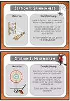 Vorschau - Stundenentwürfe - Sport in Halloweentown - Koordination, Laufen, Werfen - Seite 1