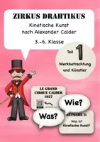 Vorschau - Aufgabenkarten - Zirkus Drahtikus 1 - Kinetische Kunst nach Alexander Calder - Deckblatt