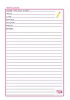 Vista previa - Hojas de trabajo - PLANTILLA PARA HACER UNA RESEÑA - Portada