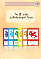 Vorschau - Bildkarten - Farbkartei zur Bedeutung der Farben - Deckblatt