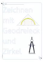 Vorschau - Arbeitsblätter - Zeichnen mit Geodreieck und Zirkel - Arbeitsblätter - Seite 1