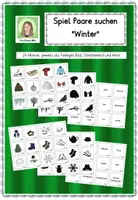 Vorschau - Spiele - Materialpaket Spiele Paare suchen "Winter" und "Weihnachten" - Seite 1