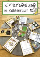 Vorschau - Anderer Materialtyp - Stationsbetrieb im Zahlenraum bis 10 - Deckblatt