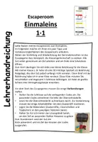 Vorschau - Spiele - Escapegame zum Einmaleins und Einsdurcheins - Seite 1