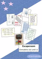Vorschau - Spiele - Escapegame zum Einmaleins und Einsdurcheins - Deckblatt