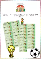 Vorschau - Spiele - Domino - Teilnehmerländer der Fußball WM 2022 - Deckblatt