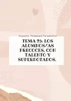 Vista previa - Evaluación - Oposiciones Pedagogía Terapéutica: esquema tema 25 - Portada
