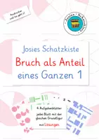 Vorschau - Arbeitsblätter - Ein Bruch als Anteil eines Ganzen - 1 - Deckblatt