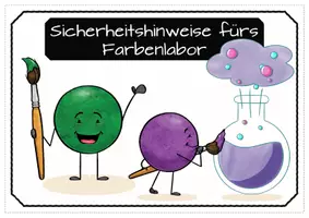 Vorschau - Arbeitsblätter - Farblabor: Forschungsheft und "Sicherheitshinweise" - Seite 3