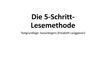 Vorschau - Arbeitsblätter - Digitale Freiarbeit zur 5-Schritt-Lesemethode - Seite 1