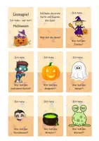Vorschau - Spiele - DaZ/DaF - Lesekette: Ich habe - wer hat? Halloween - Seite 1
