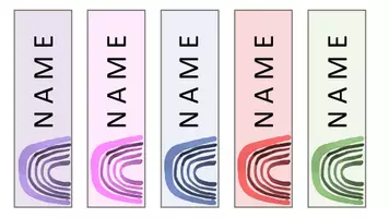 Vorschau - Mal- und Bastelvorlagen - Namensschilder Klasse 1-5 Garderobe & Tisch - Seite 2