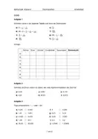 Vorschau - Arbeitsblätter - Aufgabenblatt Mathe 6. Klasse: Dezimalzahlen mit Lehrer Schmidt & Daniel Jung - Seite 1