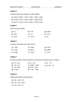 Vorschau - Arbeitsblätter - Aufgabenblatt Mathe 6. Klasse: Dezimalzahlen mit Lehrer Schmidt & Daniel Jung - Seite 2