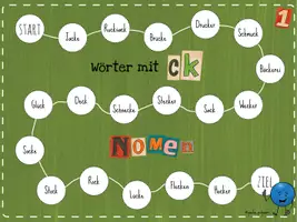 Vorschau - Spiele - Wörter mit ck und tz I Würfelspiele - Seite 1