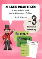 Vorschau - Stationenlernen - Zirkus Drahtikus 3 - Szenisches Spiel nach Calder - Deckblatt