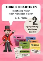 Vorschau - Stationenlernen - Zirkus Drahtikus 2 - Plastisches Gestalten nach Calder - Deckblatt