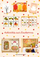 Aperçu - Apprentissages en autonomie - Fichier automne pour table sensorielle et activités - Page de couverture