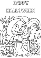 Vista previa - Manualidades / Dibujos para colorear - DIBUJOS PARA COLOREAR HALLOWEEN - página 1