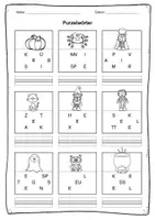 Vorschau - Mal- und Bastelvorlagen - Materialpaket Halloween in Klasse 2 und 3 - Seite 1