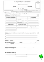 Vorschau - Test - Sprachanalyse im TGA - Satzreihe:Satzgefüge - Leistungsnachweis - Deckblatt