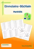 Vorschau - Arbeitsblätter - 1x1 - Merkbüchlein - Einmaleins - Reihen - Deckblatt
