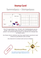 Vorschau - Aufgabenkarten - Stamp Card - Stempelkarte für Vokabel-, Schreib- oder Lesetraining - Deckblatt