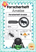 Vorschau - Arbeitsblätter - Forscherheft: Ameise - Deckblatt