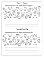 Vorschau - Arbeitsblätter - Worksheet There Is / There Are - Deckblatt