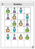 Vista previa - Hojas de trabajo - Sudoku: poción mágica - página 3