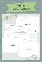 Vorschau - Arbeitsblätter - Mind Map Ferien Wochenende - Deckblatt