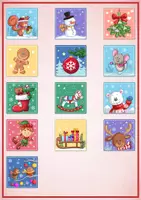 Vorschau - Bildkarten - 26 Cliparts - Weihnachten und Winter 1 - Seite 1