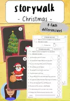 Vorschau - Arbeitsblätter - Storywalk / Lesespaziergang Christmas (Kl. 2/3) - Deckblatt